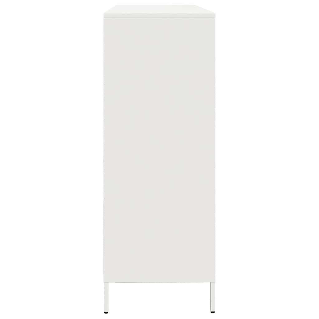 Sideboard White 135x39x103.5 cm Cold-rolled Steel